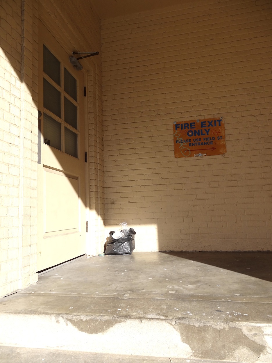 8:28 AM, Dallas, TX. I’m surprised by the power of banality. Walking around downtown Dallas, I came across this image of the morning sunlight hitting a lone garbage bag. It was so beautiful that I returned the next day to take another picture but was disappointed because the sunlight was missing. I guess that the lighting worked for me and it was the thing that made a banal event so special in the first place.